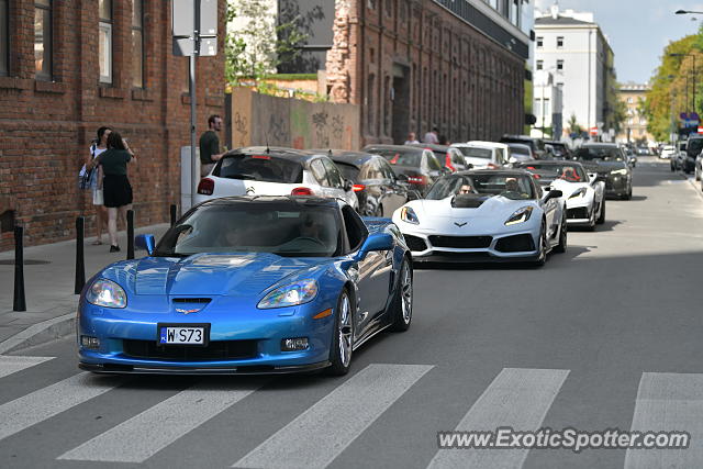 Chevrolet Corvette ZR1 spotted in Warsaw, Poland