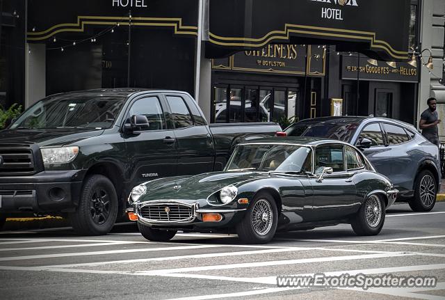 Jaguar E-Type spotted in Boston, Massachusetts