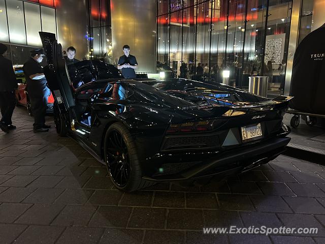 Lamborghini Aventador spotted in Chicago, Illinois