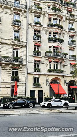 Bugatti Chiron spotted in Paris, France