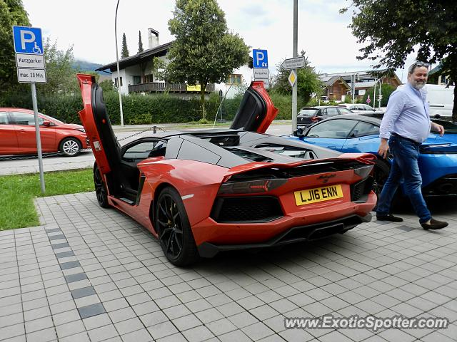 Lamborghini Aventador spotted in Garmisch, Germany