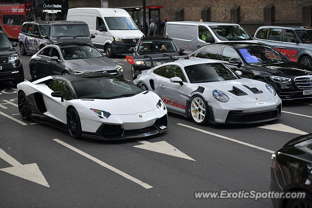 Lamborghini Aventador spotted in London, United Kingdom