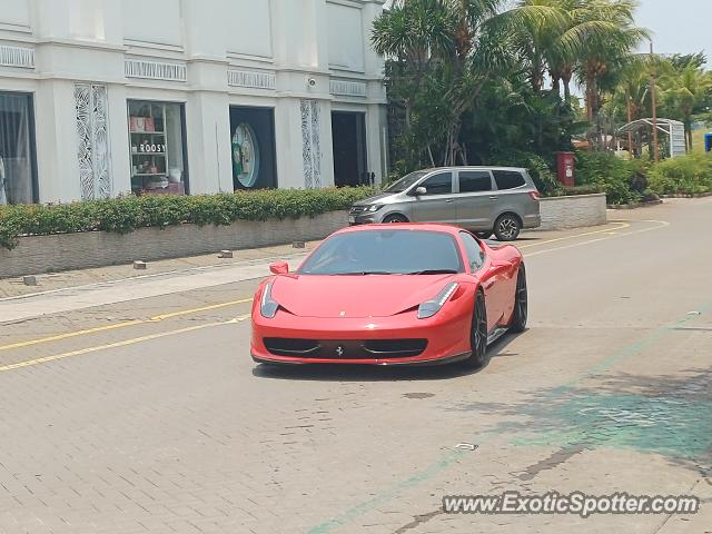 Ferrari 458 Italia spotted in Jakarta, Indonesia