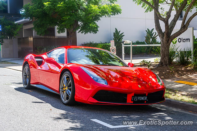 Ferrari 488 GTB spotted in Brisbane, Australia