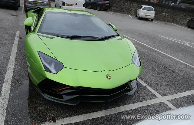 Lamborghini Aventador spotted in Alderley Edge, United Kingdom