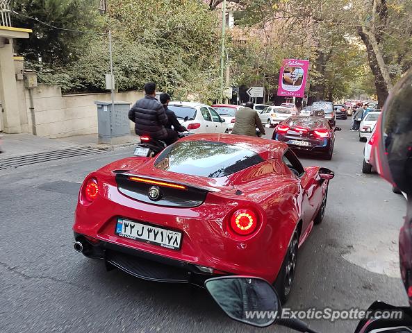 Alfa Romeo 4C spotted in Tehran, Iran