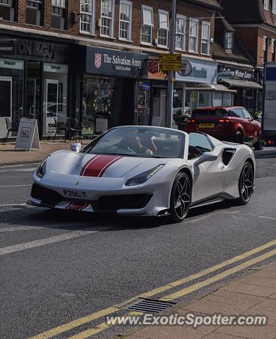 Ferrari 488 GTB spotted in Wilmslow, United Kingdom