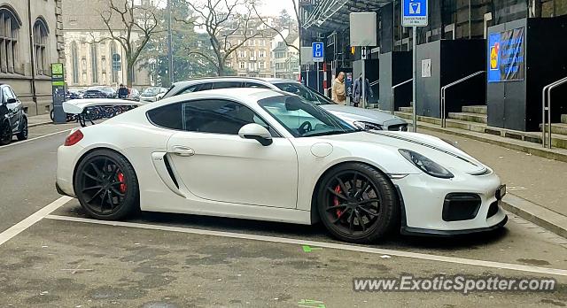 Porsche Cayman GT4 spotted in Zürich, Switzerland