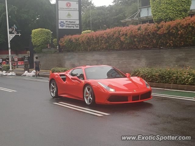 Ferrari 488 GTB spotted in Jakarta, Indonesia