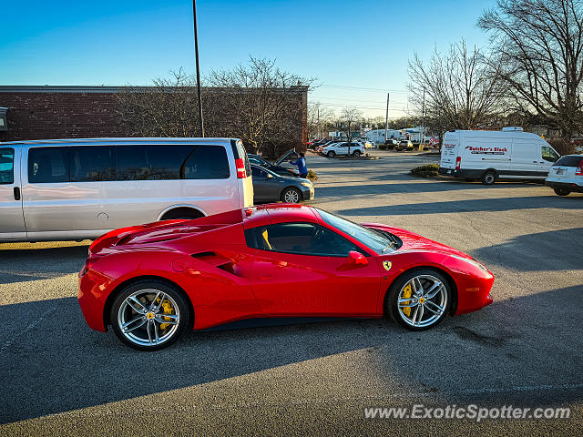 Ferrari 488 GTB spotted in Bloomington, Indiana