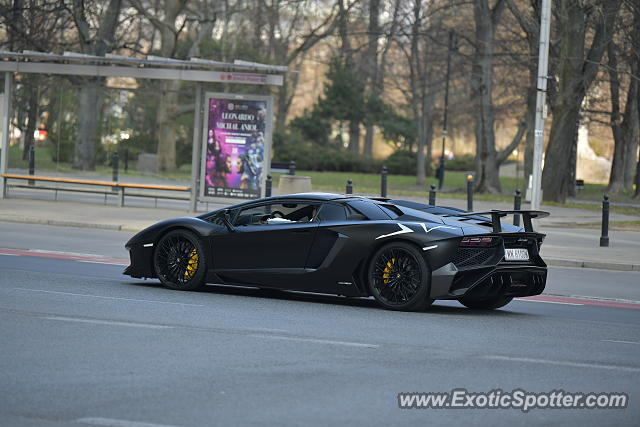 Lamborghini Aventador spotted in Warsaw, Poland