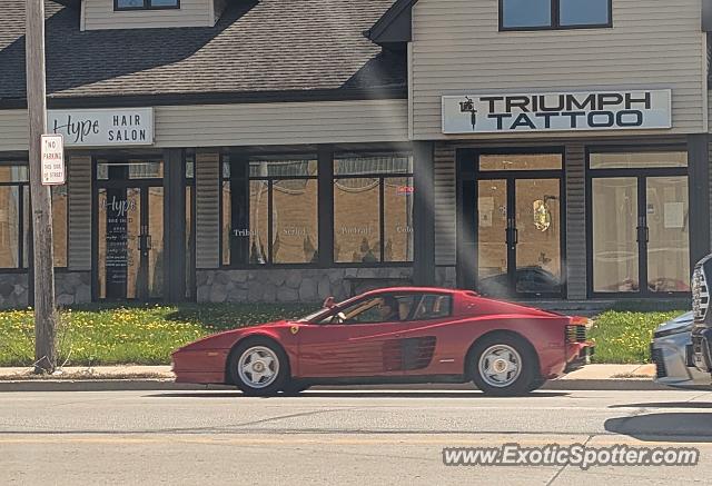 Ferrari Testarossa spotted in Green Bay, Wisconsin