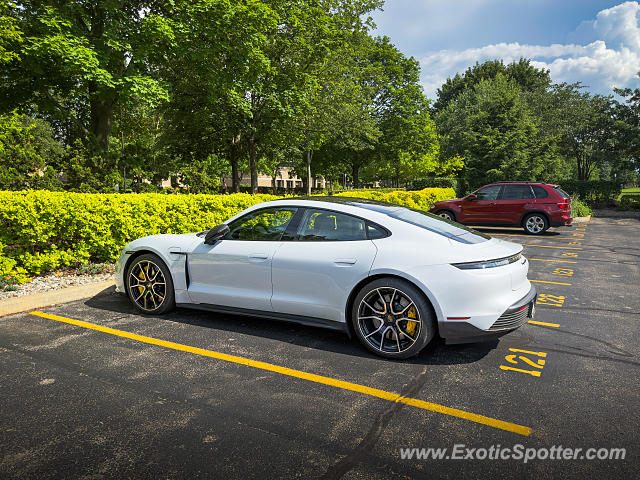 Porsche Taycan (Turbo S only) spotted in South Bend, Indiana