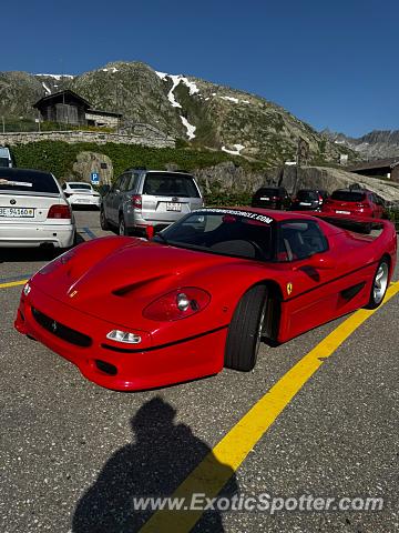 Ferrari F50 spotted in Grimmselpass, Switzerland