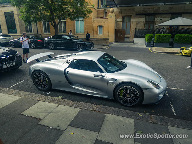 Porsche 918 Spyder spotted in London, United Kingdom