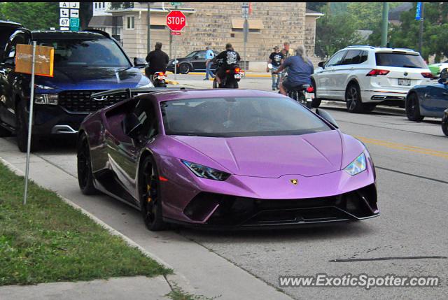 Lamborghini Huracan spotted in Elkhart Lake, Wisconsin