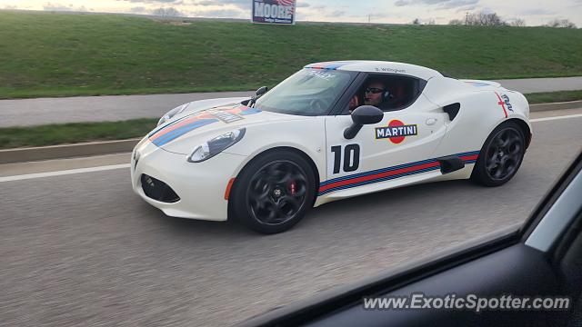 Alfa Romeo 4C spotted in Burlington, Kentucky