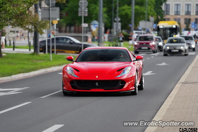 Ferrari 812 Superfast spotted in Warsaw, Poland