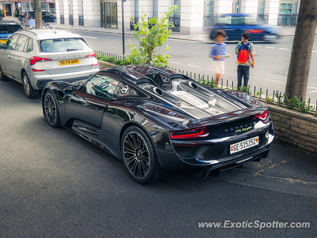 Porsche 918 Spyder spotted in London, United Kingdom