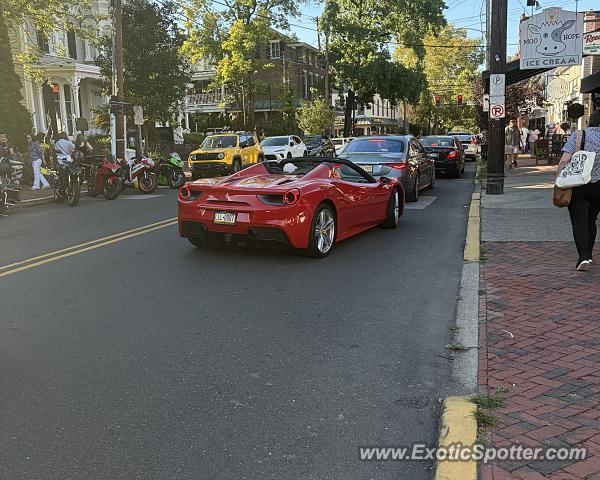 Ferrari 488 GTB spotted in New Hope, Pennsylvania