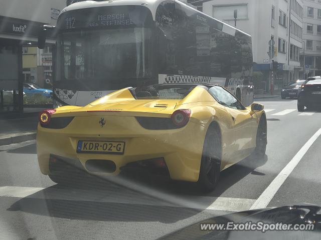 Ferrari 458 Italia spotted in Luxembourg, Luxembourg