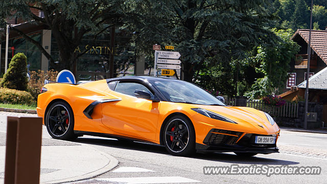 Chevrolet Corvette Z06 spotted in St-Jean-de-Sixt, France