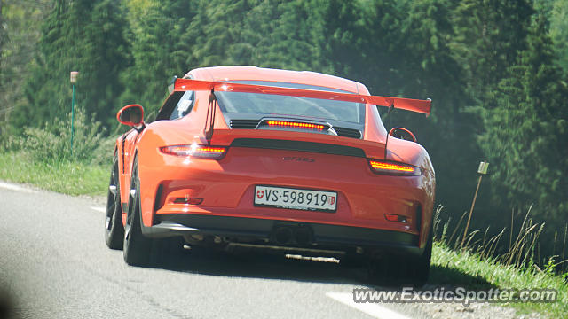 Porsche 911 GT3 spotted in St-Jean-de-Sixt, France