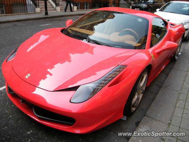 Ferrari 458 Italia spotted in London, United Kingdom