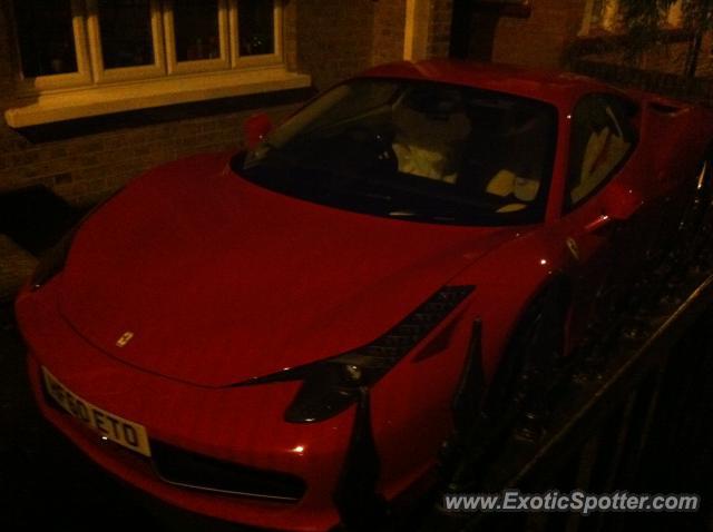 Ferrari 458 Italia spotted in Enfield, United Kingdom