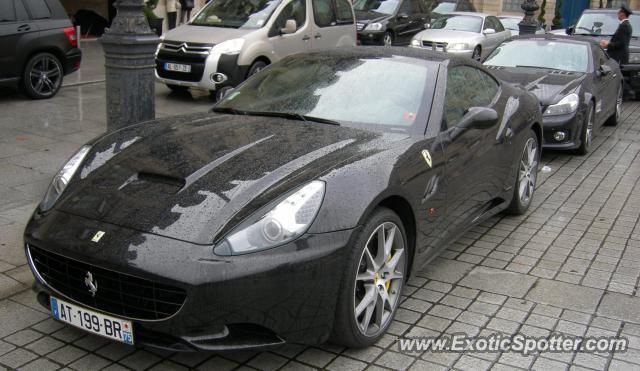 Ferrari California spotted in Paris, France