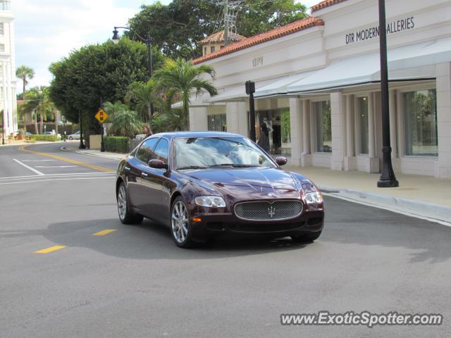 Maserati Quattroporte spotted in Palm Beach, Florida