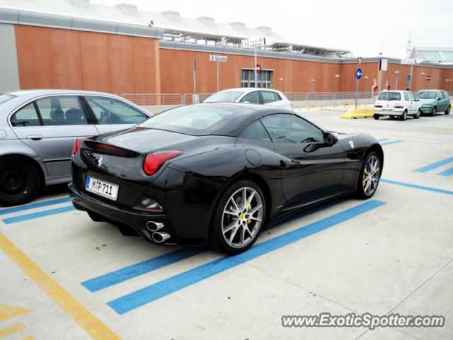 Ferrari California spotted in Rome, Italy