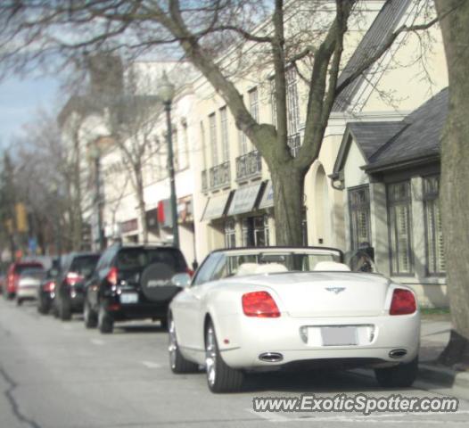 Bentley Continental spotted in Oakville, Canada