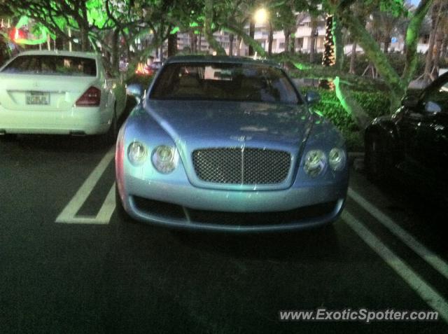 Bentley Continental spotted in Miami, Florida