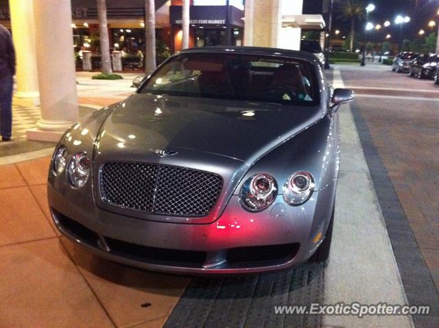 Bentley Continental spotted in Jacksonville, Florida