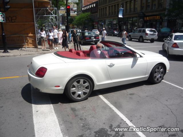 Bentley Continental spotted in Montreal, Canada