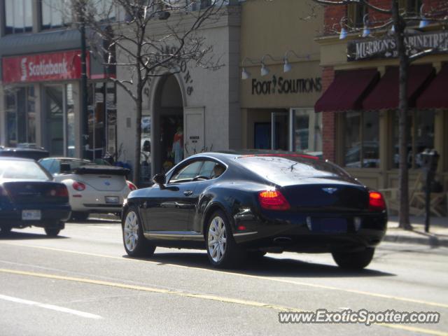 Bentley Continental spotted in Oakville, Canada