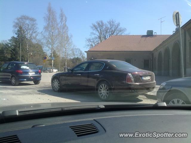 Maserati Quattroporte spotted in Helsinki, Finland