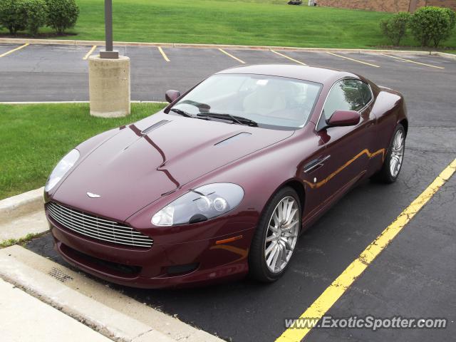 Aston Martin DB9 spotted in Lake Zurich, Illinois