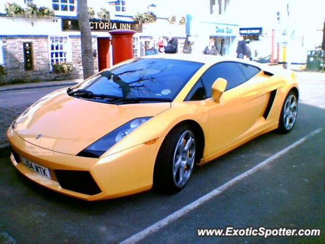 Lamborghini Gallardo spotted in Salcombe, United Kingdom