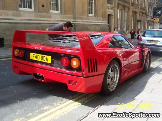 Ferrari F40 spotted in Bristol, United Kingdom