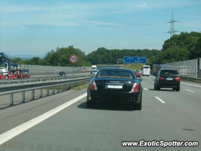 Maserati Quattroporte spotted in Autobahn, Germany