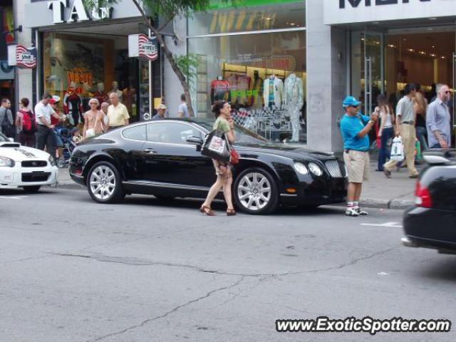 Bentley Continental spotted in Montreal, Canada