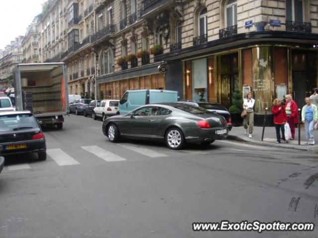 Bentley Continental spotted in Paris, France