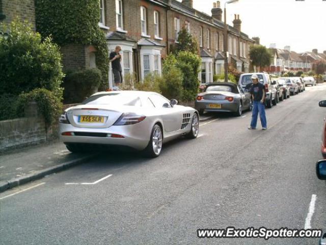 Mercedes SLR spotted in London, United Kingdom