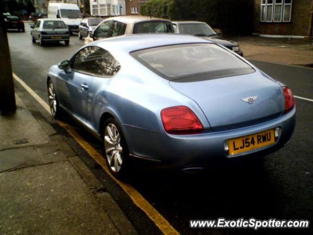 Bentley Continental spotted in London, United Kingdom