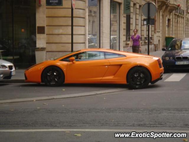 Lamborghini Gallardo spotted in Paris, France