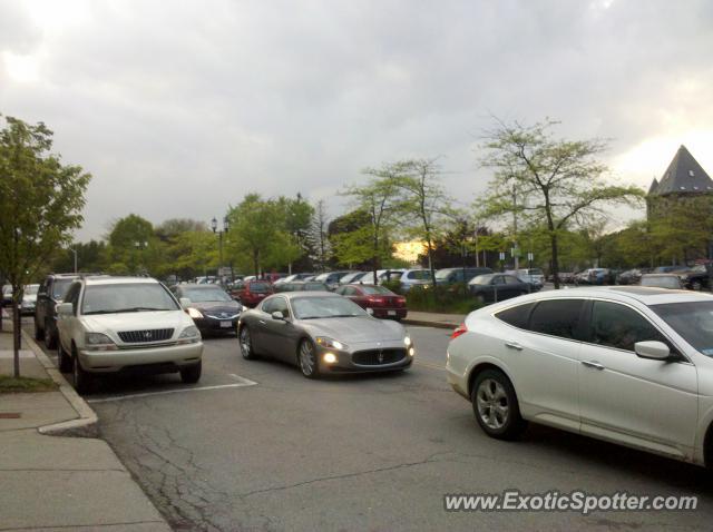 Maserati GranTurismo spotted in Newton Centre, Massachusetts