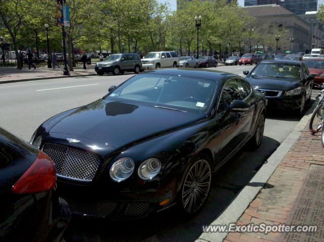 Bentley Continental spotted in Boston, Massachusetts