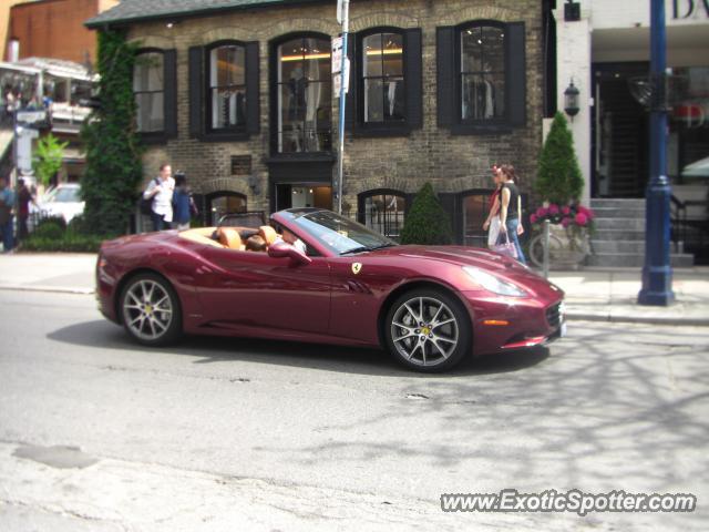 Ferrari California spotted in Toronto, Canada